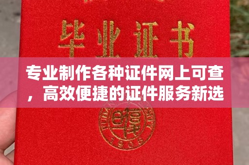 萍乡专业制作各种证件网上可查，高效便捷的证件服务新选择