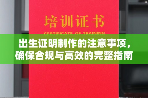 济南出生证明制作的注意事项，确保合规与高效的完整指南